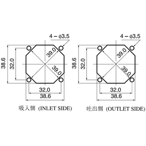 Reference dimensions of Mounting hole